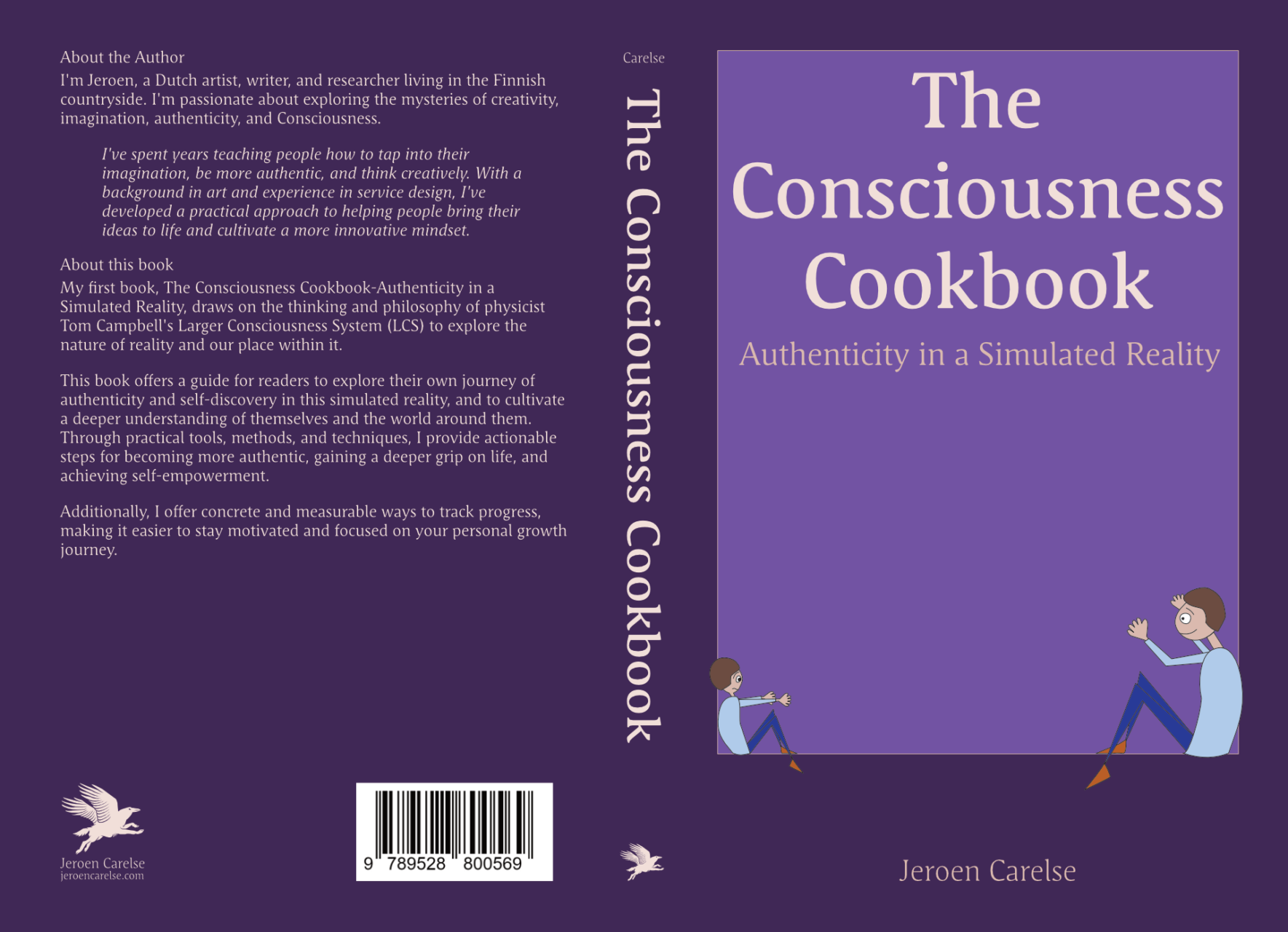 The Consciousness Cookbook-Authenticity in a simulated Reality-Front and Back Cover